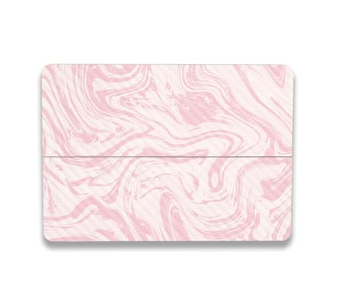 Image of MightySkins Carbon Fiber Skin Compatible with Microsoft Surface Laptop Studio 2 (2023) Full Wrap Kit - Silky Pink | Protective, Durable Textured Carbon Fiber Finish | Easy to Apply | Made in The USA