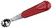 Fackelmann Snocciolatore di pomodori e fragole per rimuovere il gambo, bolero frutta in acciaio inox e manico in ABS a forma di fragola, lavabile in lavastoviglie, colore inox e rosso, 12 x 2,5 cm