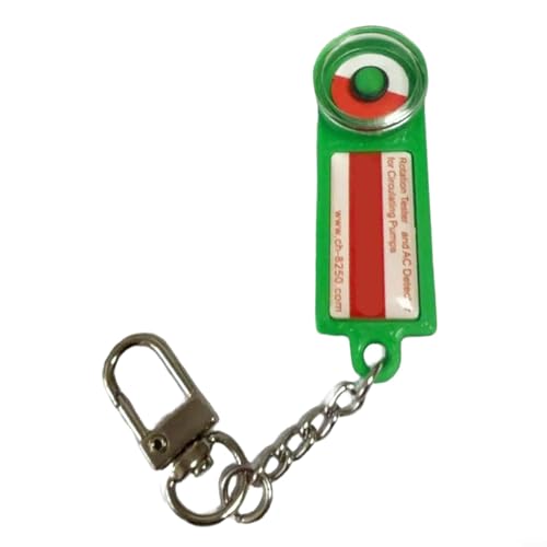 MIKMLYZE Probador de rotación de circulación con indicador de luz para inspección estacional del sistema de calefacción, herramienta magnética ABS compacta para verificar la dirección de rotación y