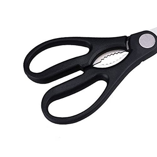 Schere, geeignet für Büro und Handarbeit, Edelstahlmaterial, Größe: 20,5 * 9,2 cm, mit schwarzem, bequemem Griff