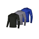 fovdtaa Paquete de 3 camisetas de manga larga con cuello redondo para hombre, #3 -
