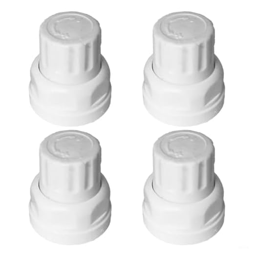 Aprilsunnyzone 4 tapas de válvula de radiador, interruptor de volante de mano de colector de calefacción de suelo, interruptor de válvula de control automático de temperatura del radiador de rosca M30