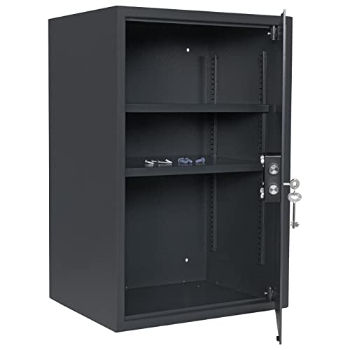 Rottner Möbeltresor Jupiter 5 Doppelbartschloss 2 Schlüssel BxHxT 45x67x36 cm herausnehmbarer Fachboden Filzeinlage inkl. Befestigungsmaterial