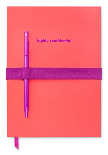 Kate Spade New York Lined Notebook with Black Ink Pen, 8.5