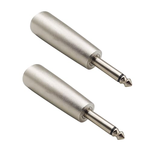 iYueMps 2pcs XLR to 6.35mm Jack Mono Adapter 3 Pins XLR to 1/4 inch Adapters XLR Male Socket to 6.35mm Male Jack Mono Plugs Conversion Connectors - Image 3
