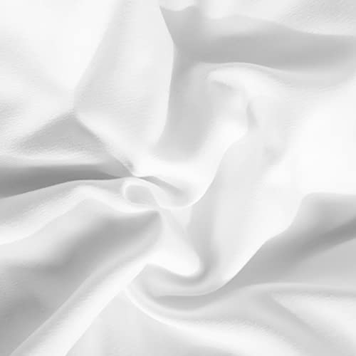 Image of NTBAY Queen Duvet Cover Set, 1 Duvet Cover and 2 Pillow Shams, Soft Brushed Microfiber Comforter Cover with Zipper Closure, White