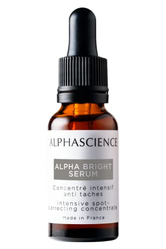 Alphascience Alpha Bright Serum 20 Ml / 0.68 Fl Oz - Intensive Spot Correcting Concentrate - Anti Aging Face Serum - Antioxidant Serum - Normal To Combination Skins - Made In France #TOP2