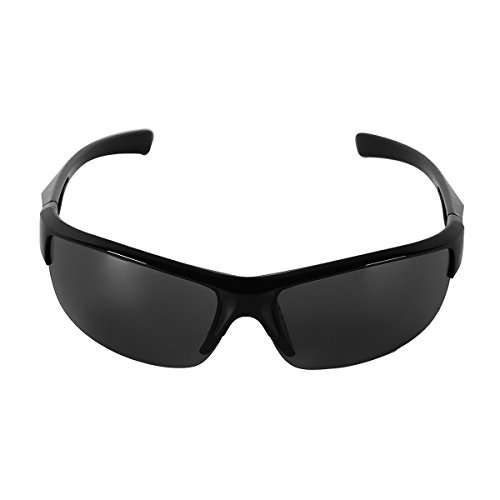iEFiEL Unisex Cycling Sunglasses Outdoor Sports Sunglasses with Lightweight Frame Black&Gray One_Size