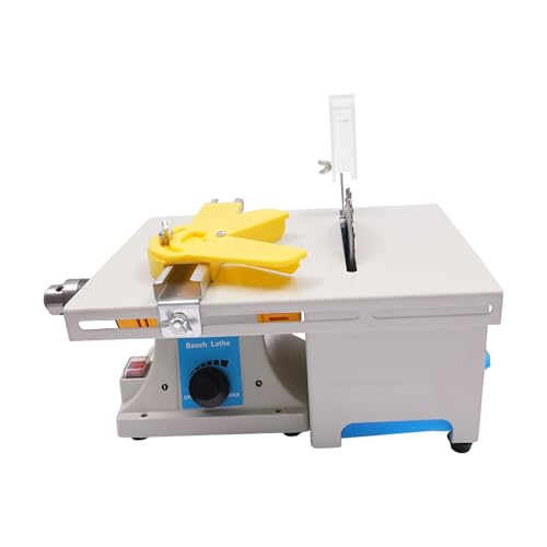 Mini Table Rocks Cutting Saw Jewelry Lapidary Saw, Benchtop Gem Polishing Grinding Machine, Woodworking Carving Lathe Machine for Cutting, Grinding