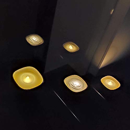 Image of KITOSUN Flameless Floating LED Candles Lights - 3inch Battery Operated Water Activated Flicker LED Tealights for Wedding Centerpieces Vase Pool Decor Natural Wax,150+Hrs (24Pcs Candles, Warm White)