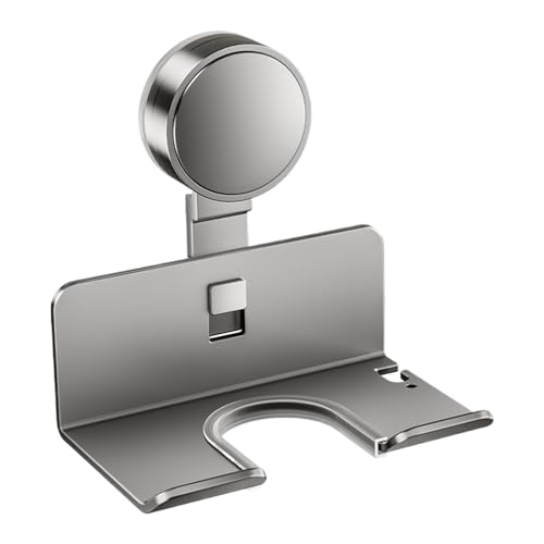 Suction Cup Hair Dryer Rack, Removable Blow Dryer Holder, Bathroom Organizer with Strong Adhesive, Build, Dryerr Stand with Easy