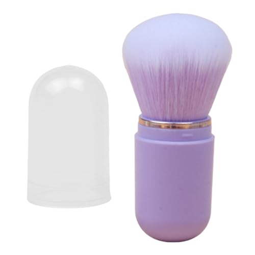 lyanny Pinceau à fard à joues rétractable, pinceau à poudre rétractable,Pinceau blush de voyage - Couvercle de fard à joues de maquillage Portable et Compact rétractable, poils souples inclus pour