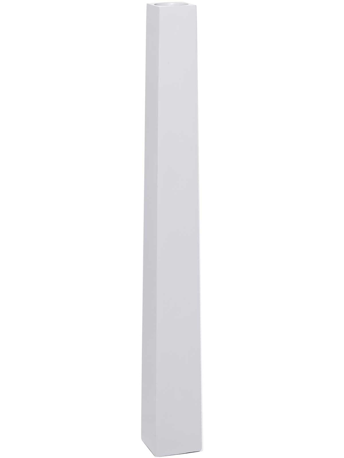 VIVANNO Portavelas, candelabro, portavelas de pie, obelisco, Blanco Mate, 100