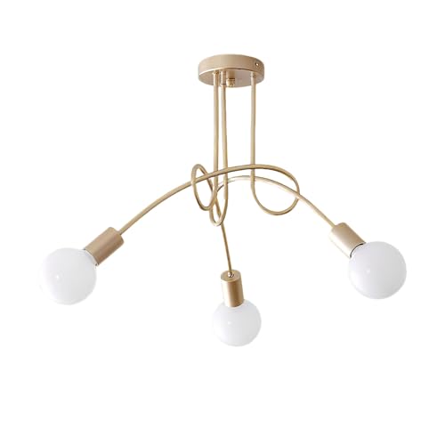 Lustre de Teto Vintage Nórdico com Design de Galhos - 3 ou 5 Lâmp...