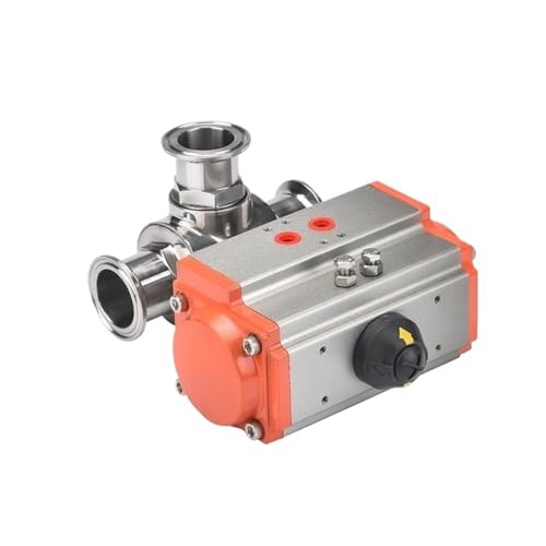 Pince sanitaire pneumatique durable en acier inoxydable de type L - 3