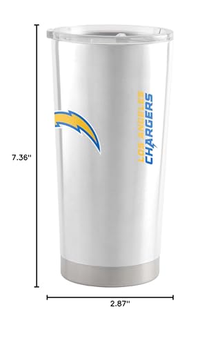 Image of Los Angeles Chargers NFL 20oz Stainless Steel Insulated Tumbler, Slider Lid