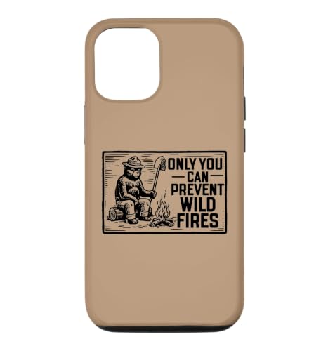 Retro Smokey Bear Sitting At Campfire Only You �X�}�z�P�[�X iPhone 12/12 Pro �p