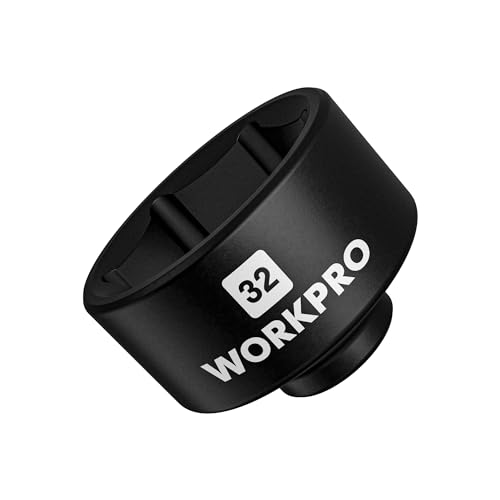 WORKPRO 32mm Oil Filter Socket Wrench, Oil Filter Removal Tool, Oil Filter Change Set, Ideal for...