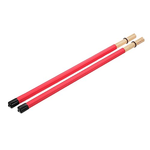 Par de baquetas profesionales para percusión, duraderas y resistentes al desgaste, con sonido suave para batería