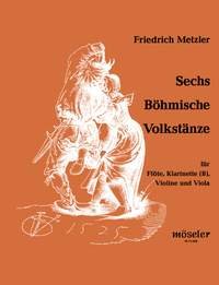 Six Bohemian folk dances: flute, clarinet, violin and viola. Partition d'exécution.      Sheet music – January 1, 1985