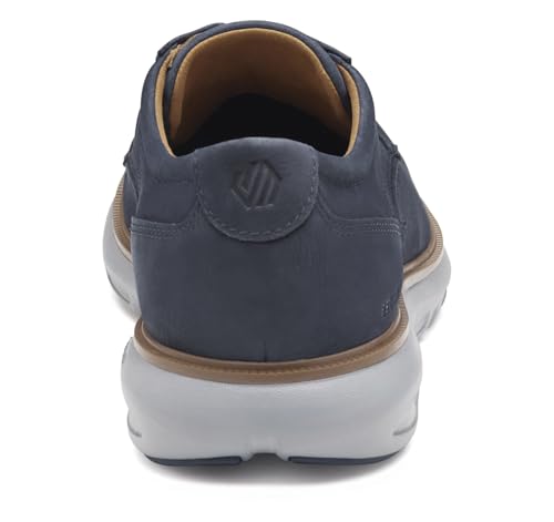Johnston & Murphy Men's Arnett Plain Toe Lace-Up Oxford, Navy Nubuck, 14 M3