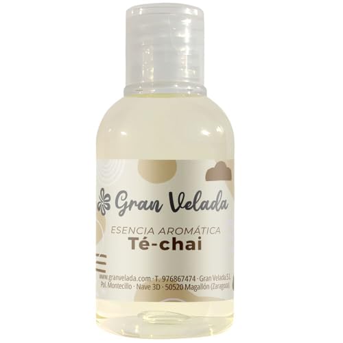 Gran Velada - Esencia Aromática de Té Chai 250 ml | Esencia Versátil | Perfecta para Velas y Difusores | Sensación Agradable