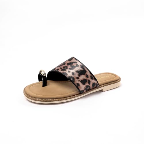 Newlady Women's Sandals Slides Crossed Strap Slipper Summer Shoes for Women 2026 Open Toe Fashion Flat ladies Beach Sandals Breathable Size 6-10.5