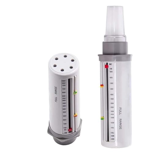 Tragbares Spirometer Peak Flow Meter für Lung Asthma Detektor Atemfunktion Monitor für Erwachsene Kinder, Erwachsene, xs