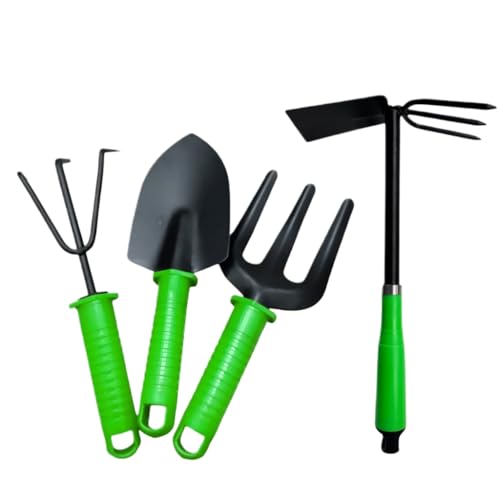 Kit de Jardinagem - 4 Ferramentas de Ferro Duráveis