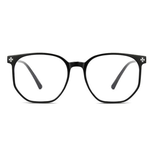 Image of Cyxus Retro Blue Light Glasses Men - Square TR90 Metal Blowline Frame Stylish Trendy for Computer Daily Work 8252