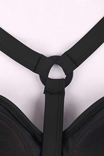 image for JINXUEER Plus Size Racerback Swimsuit Athletic Tankini Set Swimwear Tw