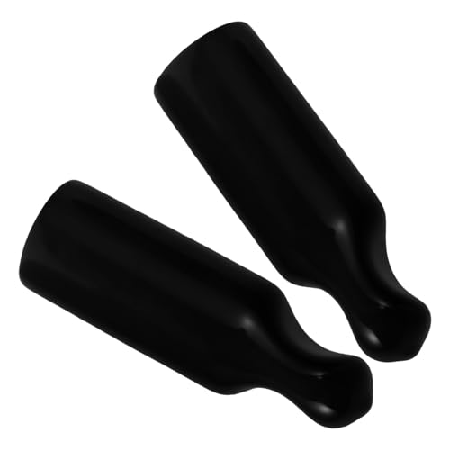SHINEOFI Couvercles de en Plastique Noir Accessoires pour Tireuse à Bière Lot de 2, Prévient Éclaboussures et Garde Le Bar Propre pour Robinets à Bière
