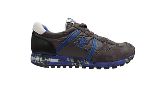 PREMIATA Sky Grey Kobalt-sportschoen met voetbed voor kinderen en jongens, maat 30 tot 38, Kobaltgrijs, 30 EU