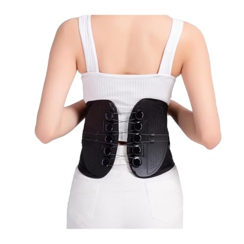 Soporte Lumbar para La Espalda del Cinturón De Doble Tracción Sujetador Ajustado para Comprimir La Cintura Cinturón para Hombres Y Mujeres Cinturón De Corrección Postural(M)