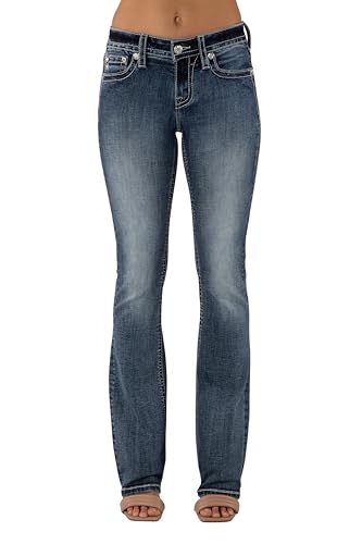 Miss Me Women's Dreamcatcher Embroidered Mid-Rise Bootcut Jeans2