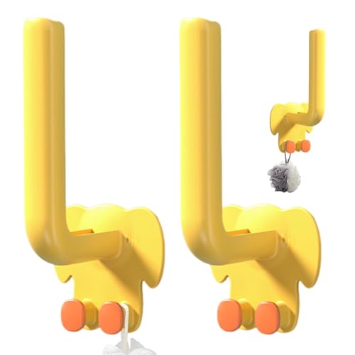 Perchas adhesivas, gancho de pared adhesivo, perchas de pared en forma de L, perchas decorativas | Ganchos de pared pegajosos que ahorran espacio, toallero de baño para salón, dormitorio, cuarto de