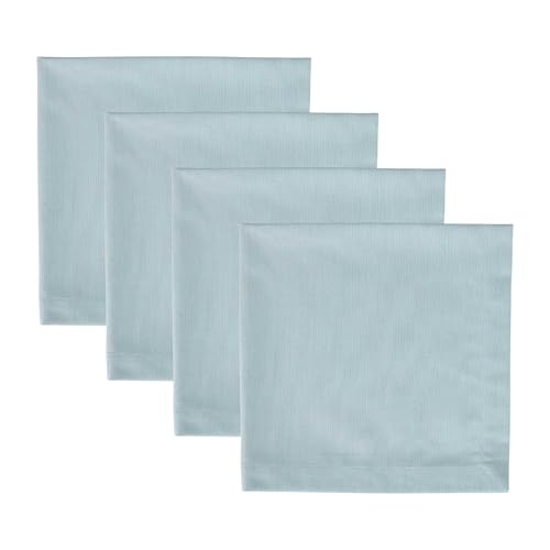 Set de 4 servilletas de tela azul 100% algodón miniatura 1