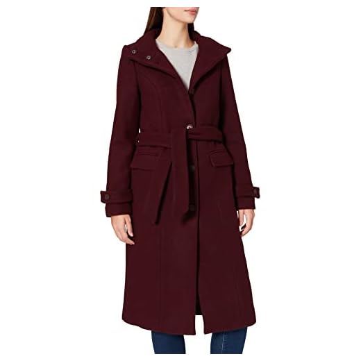 VERO MODA Damer VMCLASSLUCIA lång ull Jakcet GA-kappa, Port Royale, S