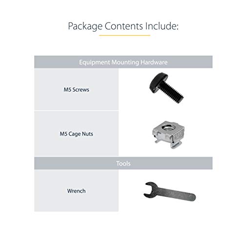 Startech.com 2U Universal Rack Mount Rails - For 19In Server Rack Enclosure Or Cabinet - Adjustable A/V Rack Rails (Unirails2U) #TOP4