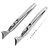 36 Inch Classic Fishtail Mufflers for Harley Davidson Touring 2017-UP - Stock Head Pipes Compatible with Road King, Street Glide, Ultra Limited - Chrome