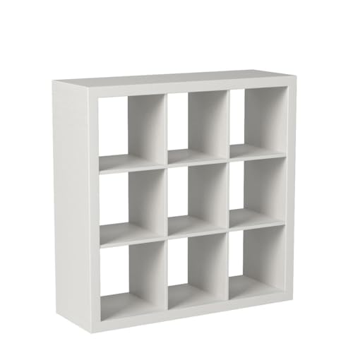 Better Homes and Gardens 9-Cube Organizer Storage Bookcase Bookshelf (White) (White) - Thumbnail 2