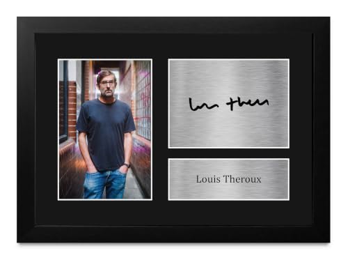 Louis Theroux foto firmada enmarcada A4 de recuerdos de series de televisión impresos ID-010216