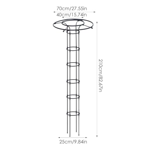 Support vertical en métal robuste et treillis pour grimpantes résistant aux intempéries