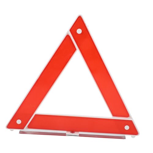 ROMISBABA Triángulo de Seguridad Plegable para Emergencias Señal Reflectante de Advertencia para Carretera Fácil Instalación Alta Visibilidad para Averías y Emergencias Vehículos