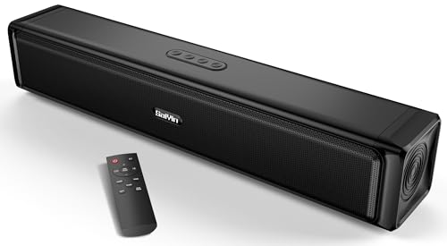 Image of Saiyin Sound Bar,Soundbar for TV with 4 Powerful Speakers,Surround Sound System for TV,17 inch Soundbar with Bluetooth /HDMI-ARC /Optical /AUX,Wall Mountable