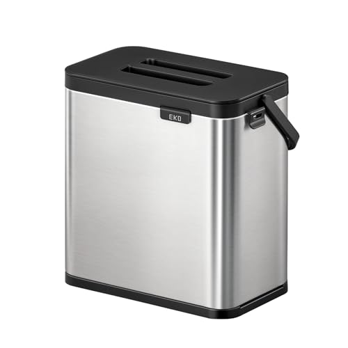 EKO - Puro Hanging Caddy - Wall Mountable or Hanging Bin for Compostable Waste - Perfect for Kitchen & Home, 3 Litre