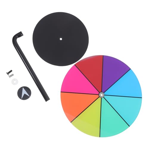 KOMBIUDA Spinning Prize Wheel Heavy Duty Tabletop Roulette with Detachable Design Shows Parties and Carnival Events Colorful Dry Erase Surface for Engaging Games