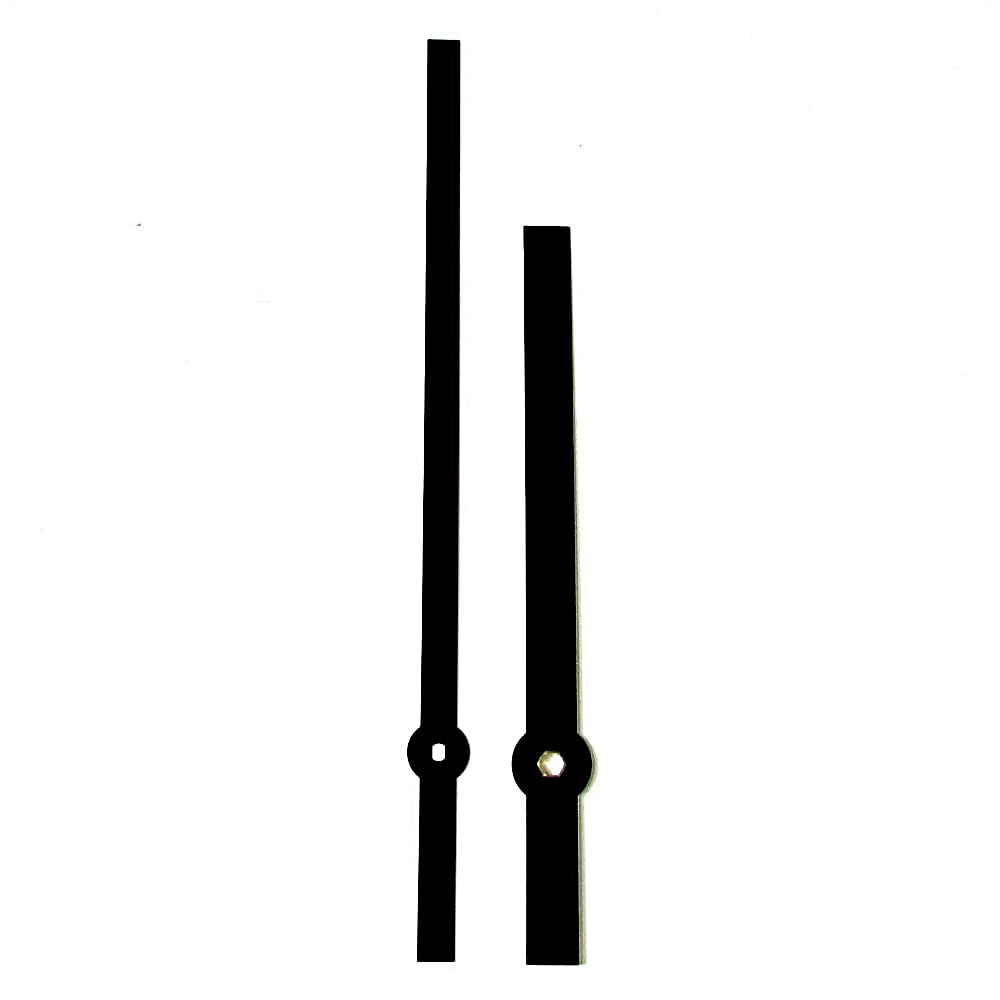 Replacement Black Metal Screw Fit Extra Long Clock Hands Compatible With German Quartz High Torque movement Mechanism 180mm