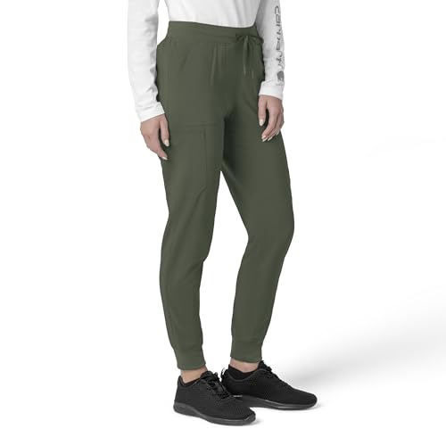 Carhartt Force Cross-Flex Women's Cargo Jogger Scrub Pant, Olive, L PET by Carhartt - Used condition - Image 2