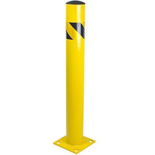 Bollard Post - Steel Safety Barrier Protection- Yellow Powder Coat 4.5